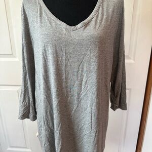 Lane Bryant Gray Oversized Tunic Top